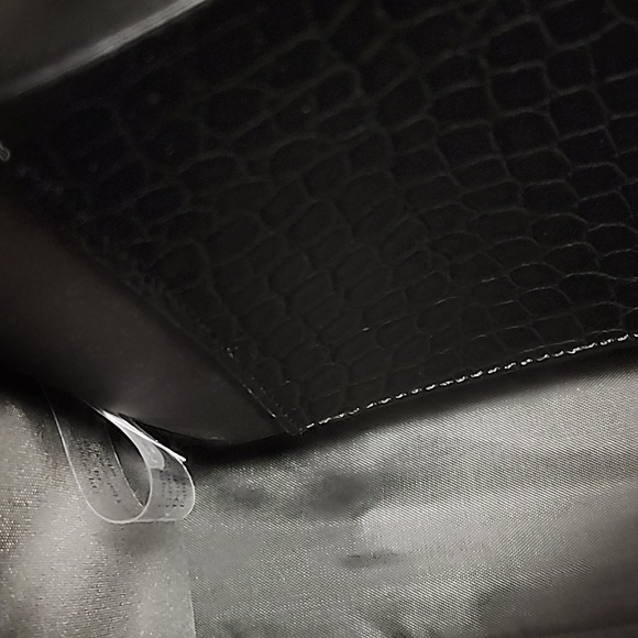 BÉIS 'The Large Work Tote' in Black Croc Large Laptop Bag - Picture 15 of 16